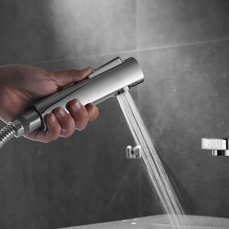 Смеситель для раковины с гигиеническим душем Shevanik S8271, хром