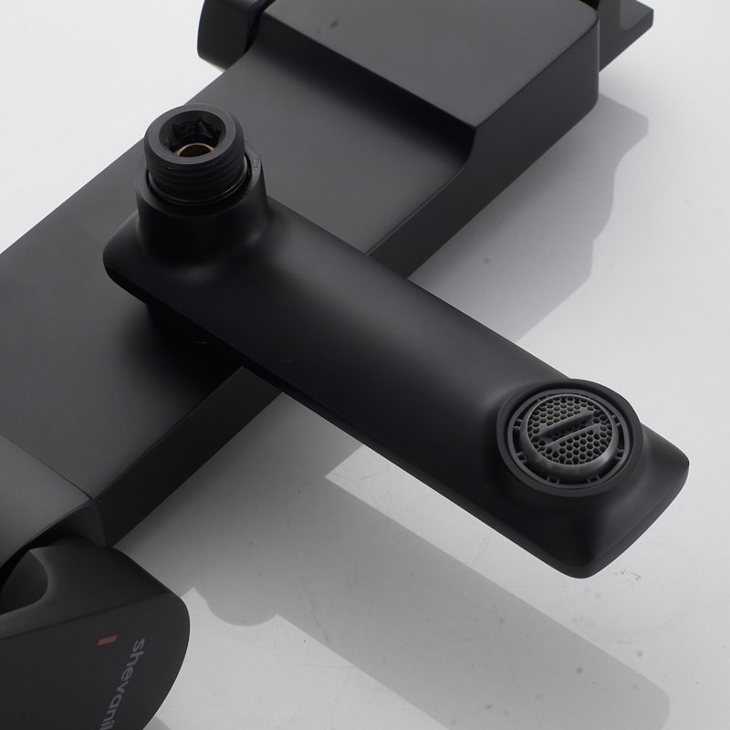 Душевая система Shevanik S8236H, черный