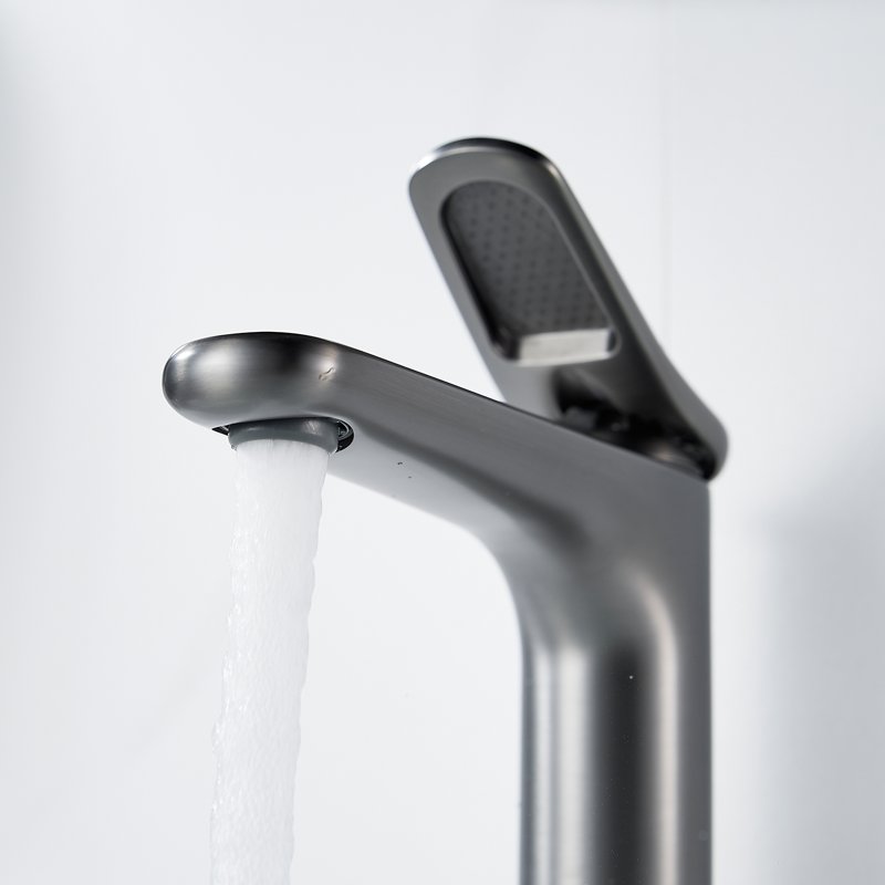 Смеситель для раковины Shevanik S4701T, оружейная сталь