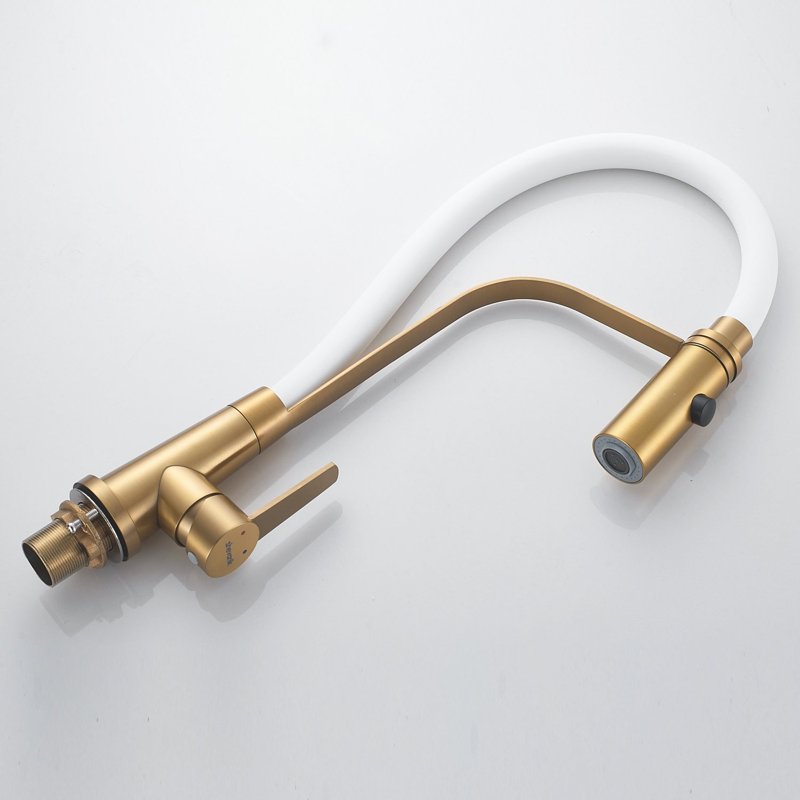 Смеситель для кухни с гибким изливом и режимом 