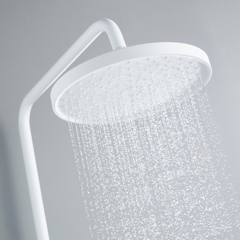 Душевая система Shevanik S8336T, оружейная сталь