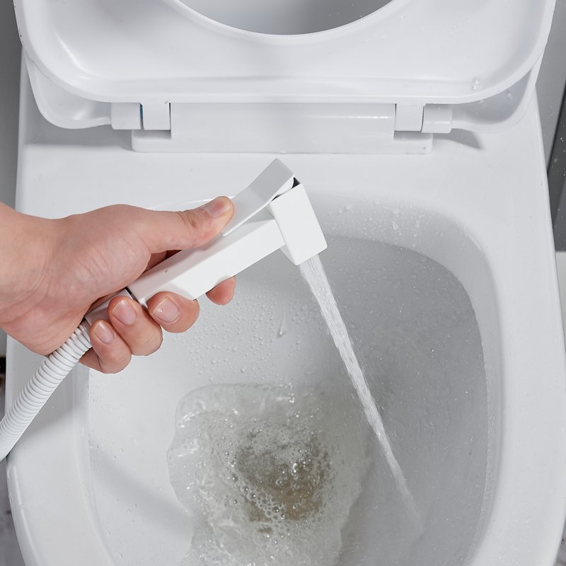 Гигиенический душ со смесителем Shevanik S147T, оружейная сталь