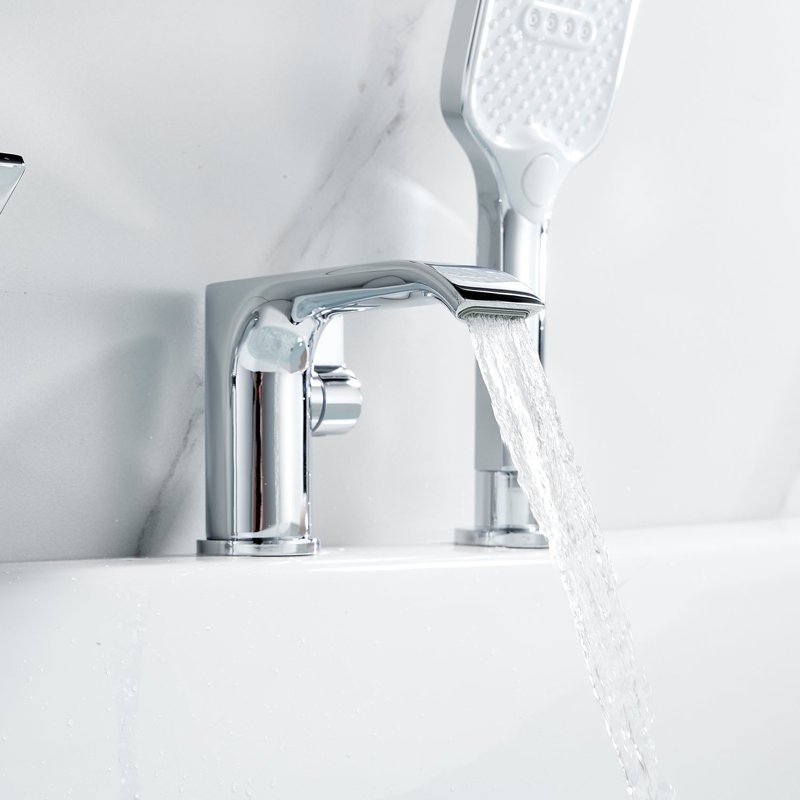 Смеситель на борт ванны Shevanik S4112, хром