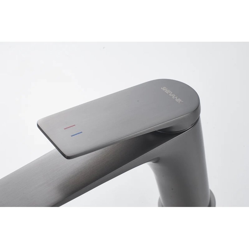 Смеситель для раковины Shevanik S9101T, оружейная сталь