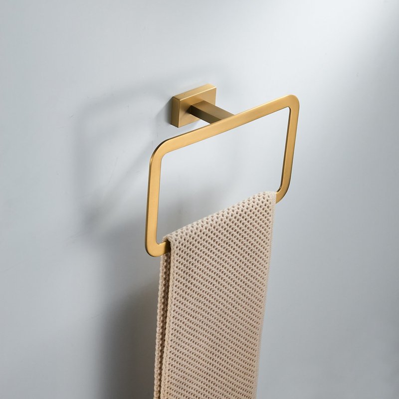 Кольцо для полотенец Shevanik SG5606G, золотой сатин