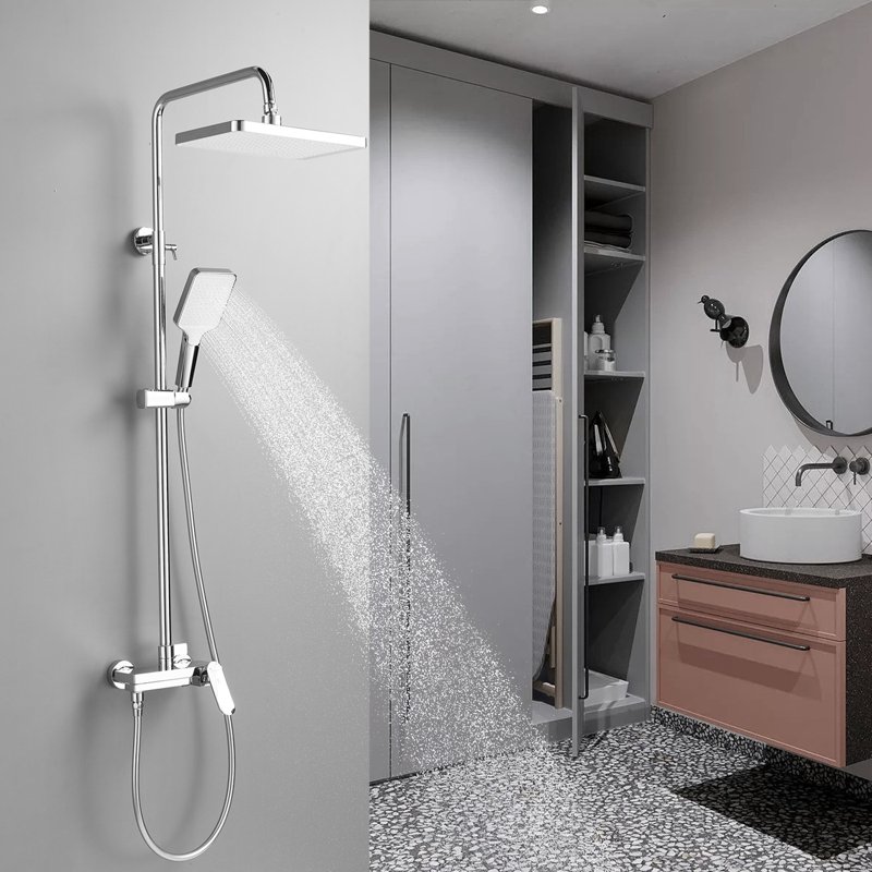 Душевая система Shevanik S8636, хром