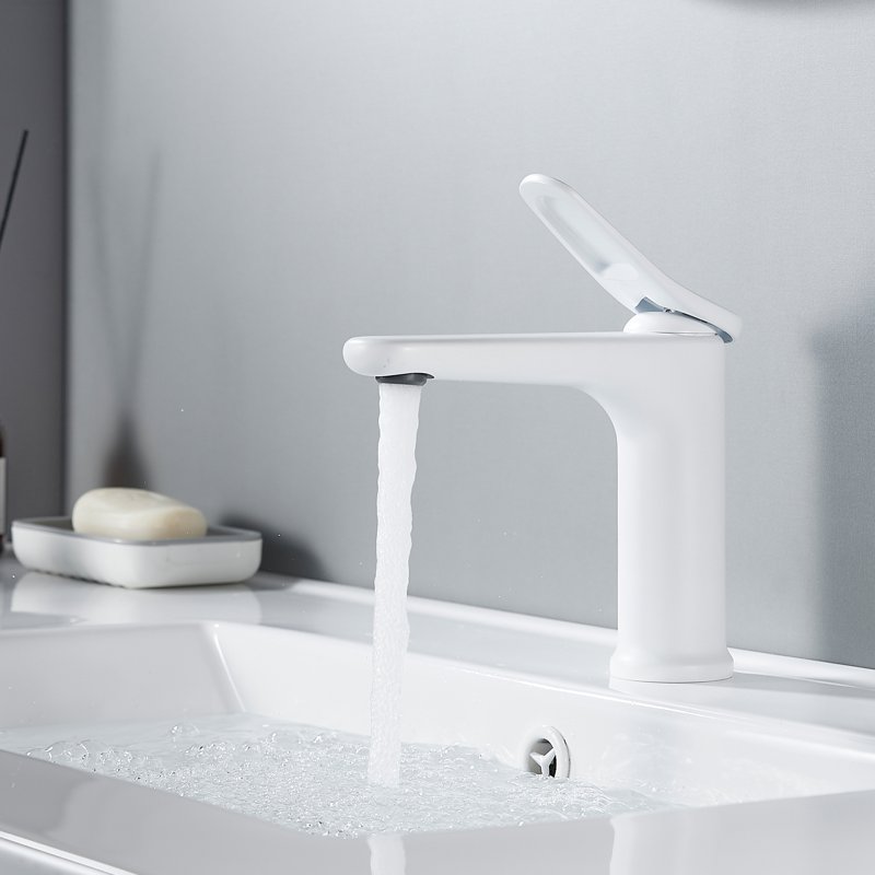 Смеситель для раковины Shevanik S4701C, белый