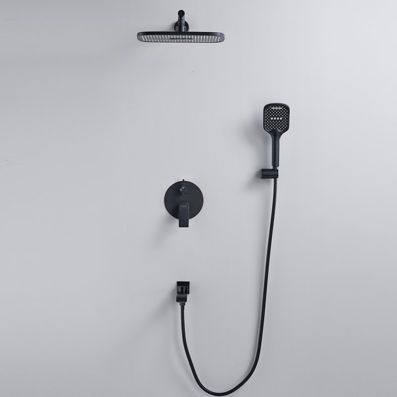 Душевая система встраиваемая Shevanik S4135H, черный