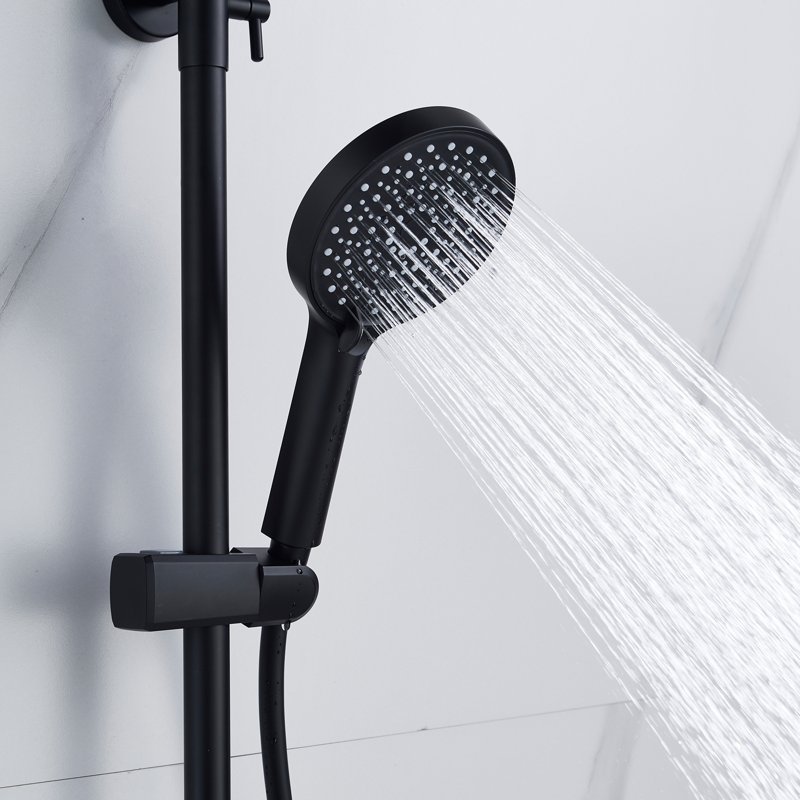 Душевая система Shevanik S9636H, черный