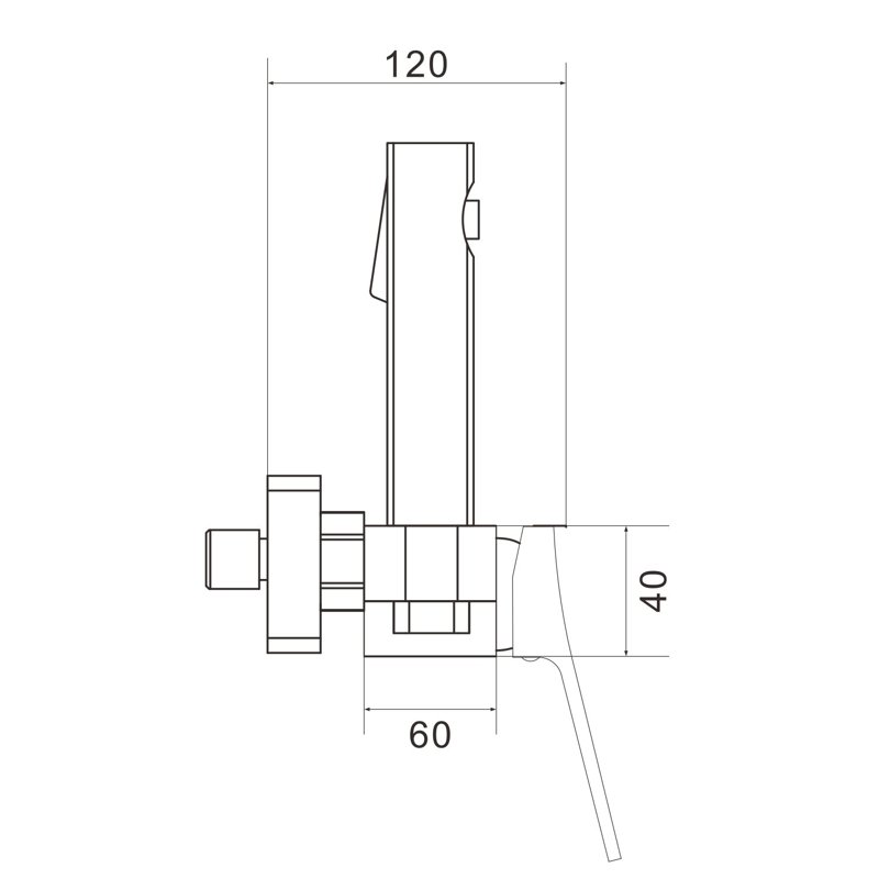 Гигиенический душ со смесителем Shevanik S137Q, бронза