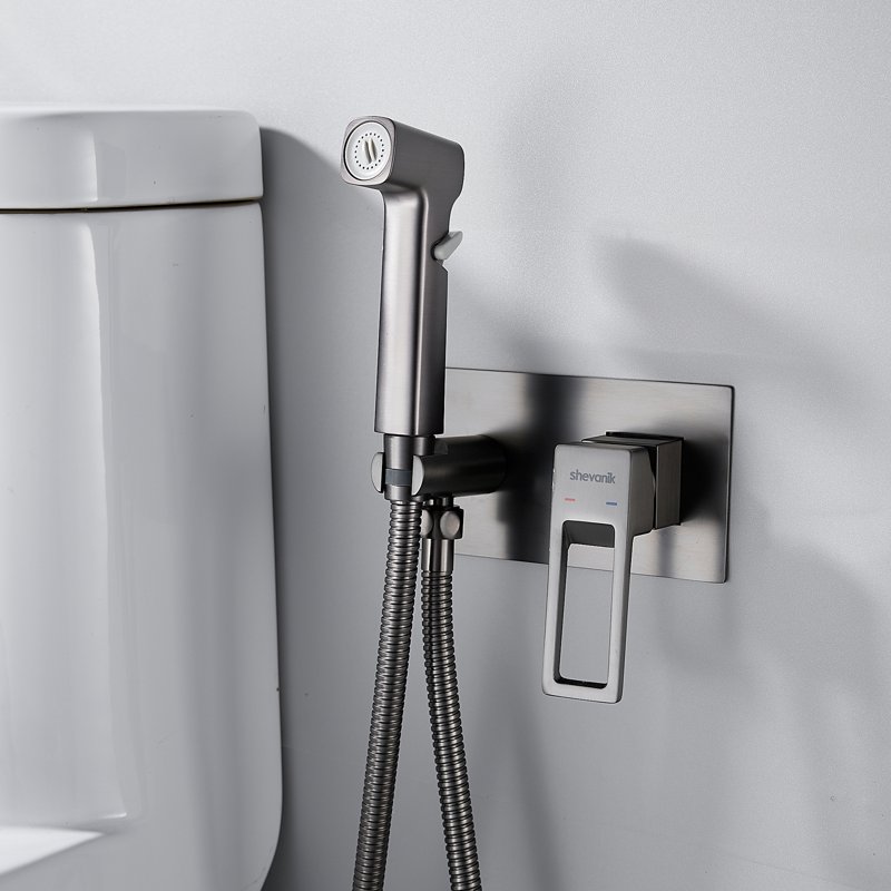 Гигиенический душ со смесителем Shevanik S8005, хром