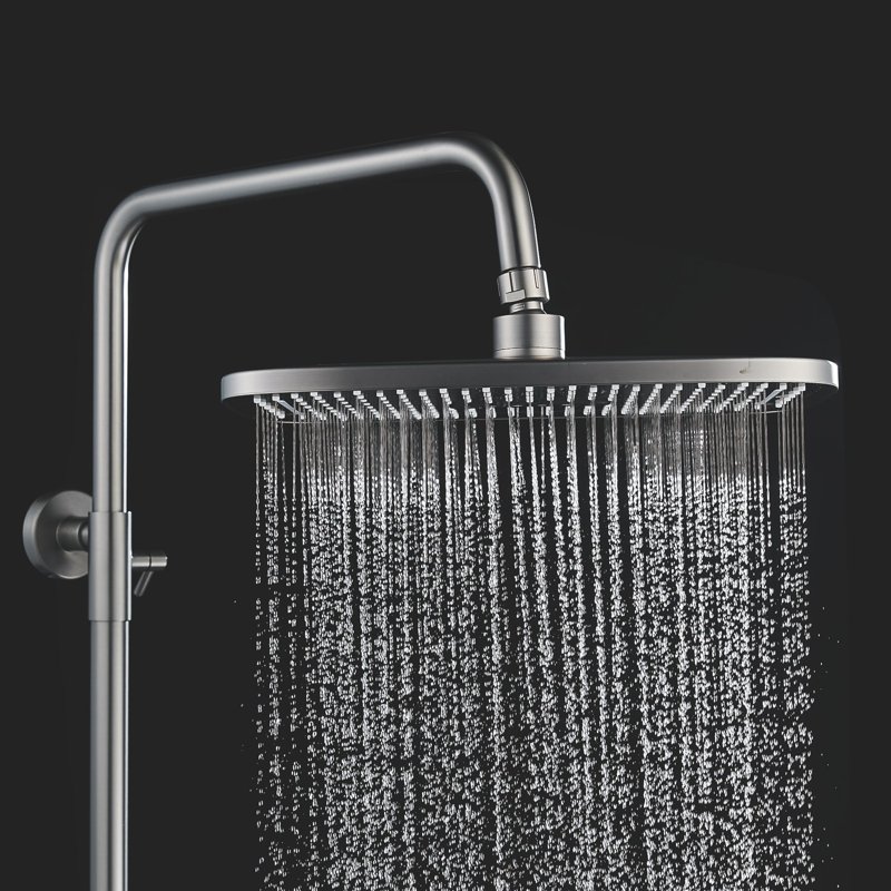 Душевая система Shevanik S6036F, белый/хром