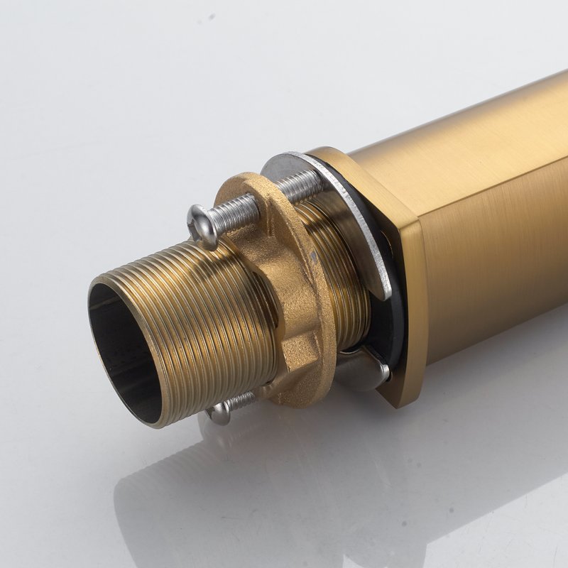 Смеситель для раковины высокий Shevanik S4211G, золотой сатин