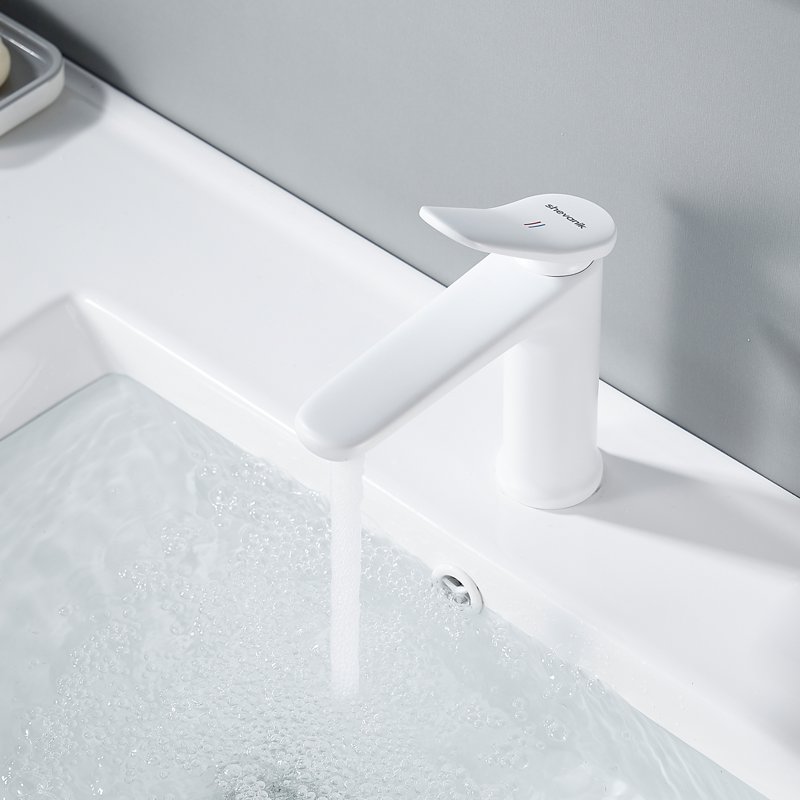 Смеситель для раковины Shevanik S4701C, белый