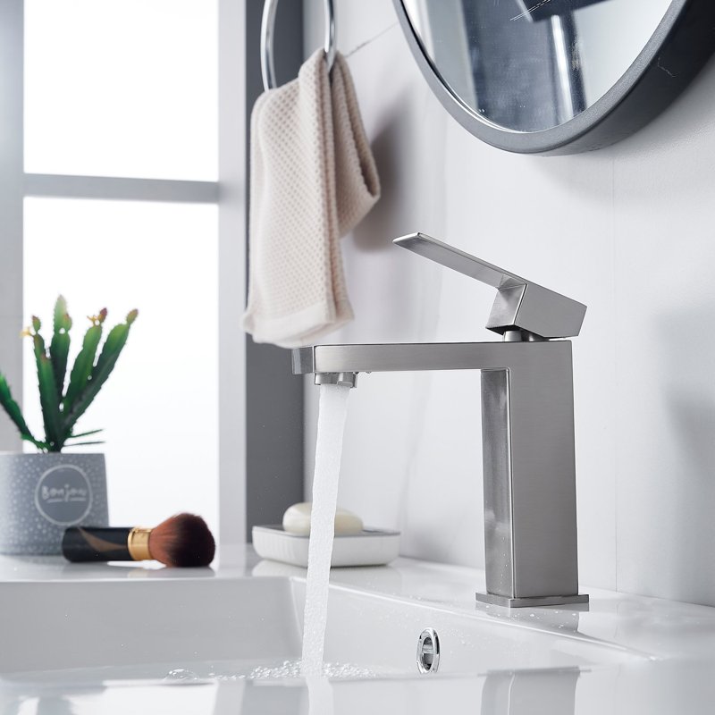 Смеситель для раковины Shevanik S7001L, сатин