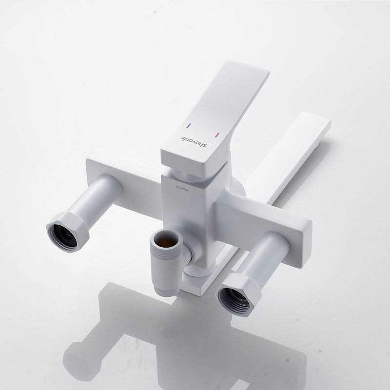 Душевая система Shevanik S8136F, белый/хром