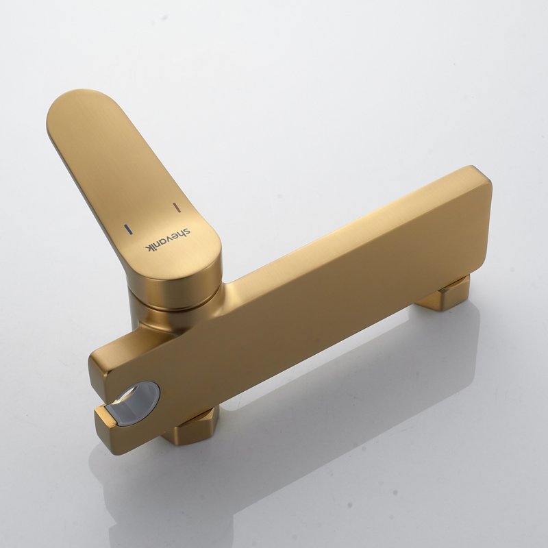 Гигиенический душ со смесителем Shevanik S9605T-1, оружейная сталь