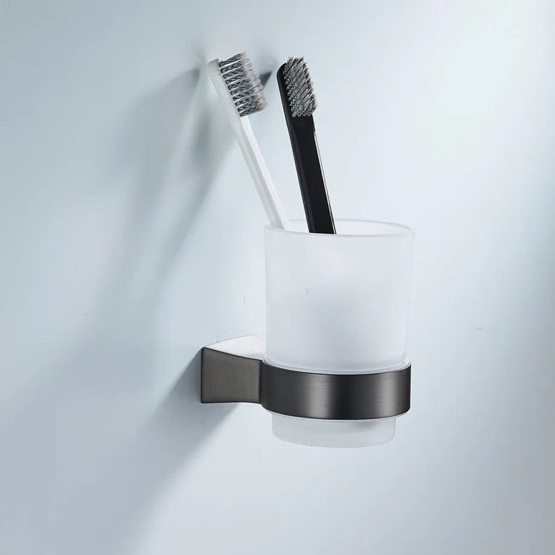 Стакан для ванной комнаты Shevanik SG5712T, оружейная сталь