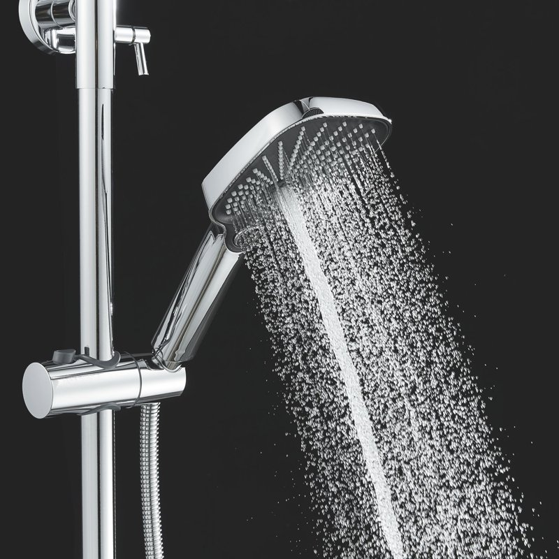 Душевая система Shevanik S6836H, черный