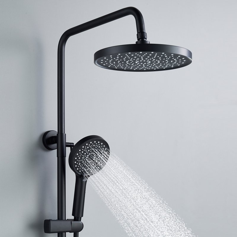 Душевая система Shevanik S8436H, черный