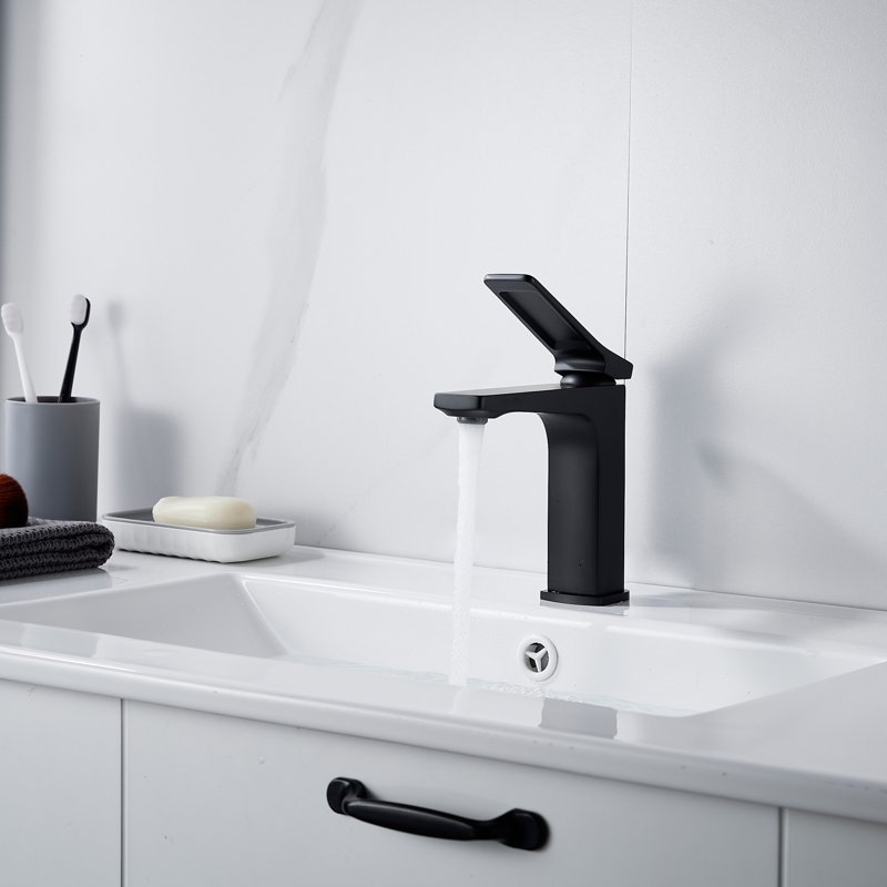 Смеситель для раковины Shevanik S4601H, черный