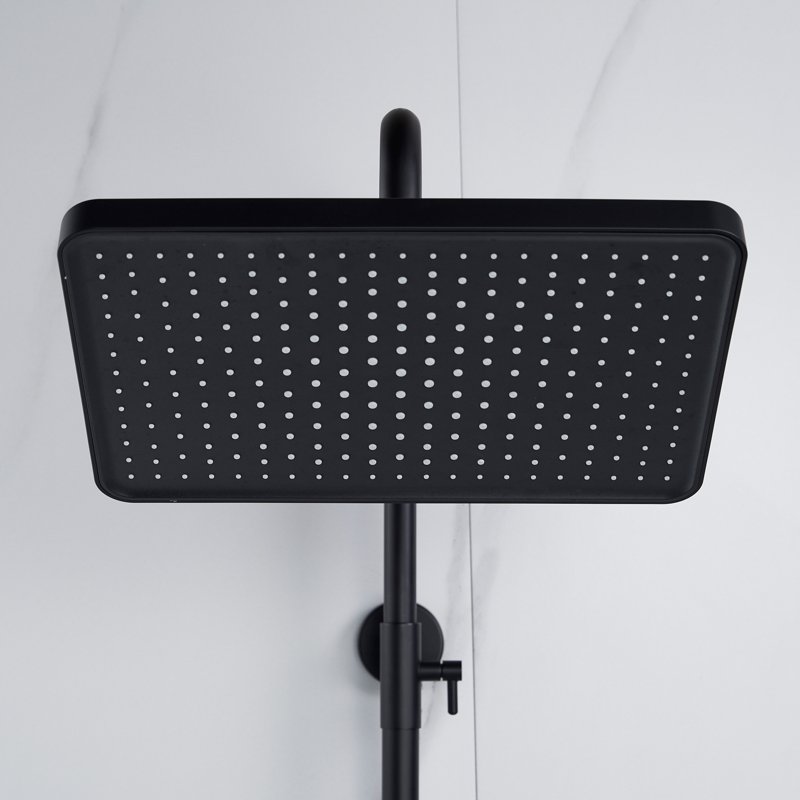 Душевая система Shevanik S9136T, оружейная сталь