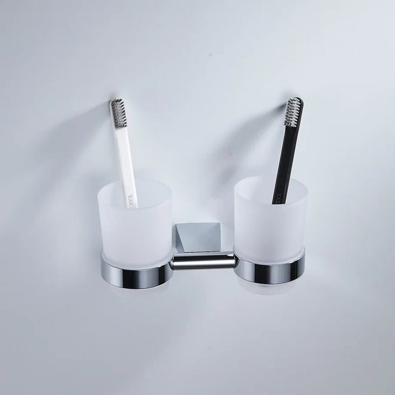 Стакан для ванной комнаты двойной Shevanik SG5722, хром