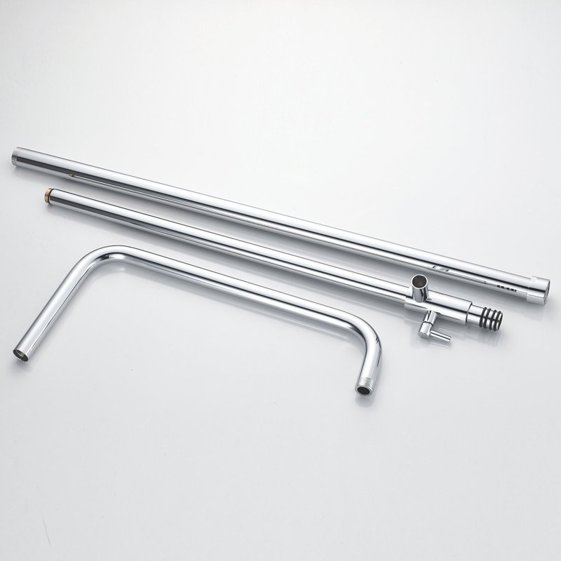 Душевая система Shevanik S6036H, черный/хром