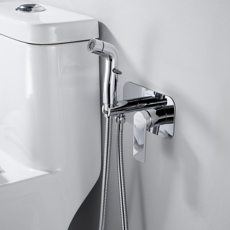 Гигиенический душ со смесителем Shevanik S9905C-1, белый