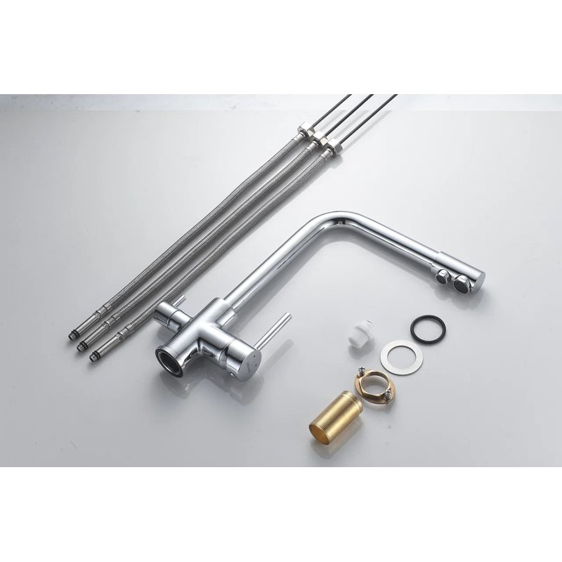 Смеситель для кухни с подключением фильтра Shevanik S328, хром