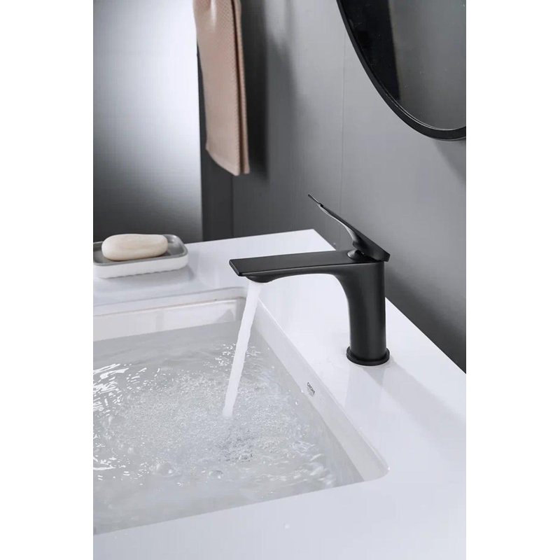 Смеситель для раковины Shevanik S9101H, черный