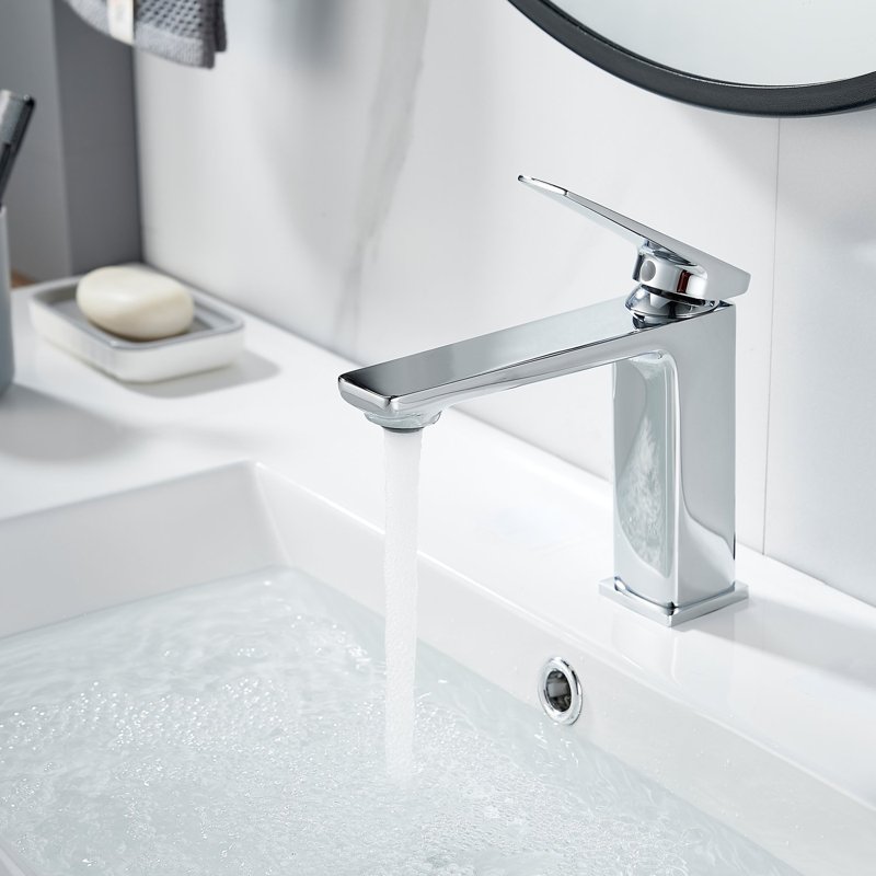 Смеситель для раковины Shevanik S8901-1, хром