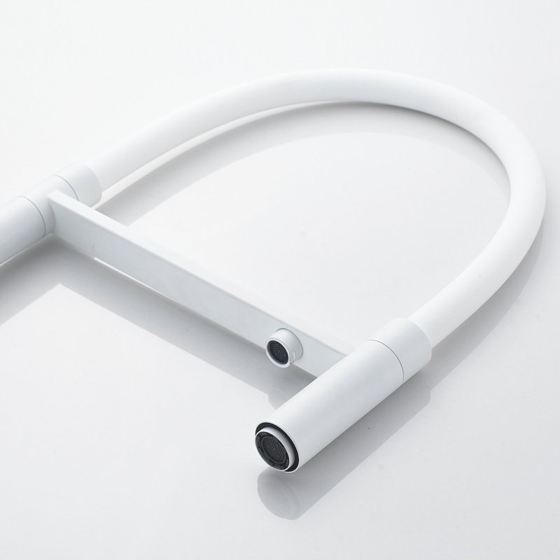 Смеситель для кухни с подключением фильтра Shevanik S178C, белый