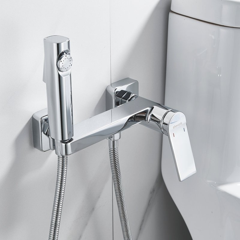 Гигиенический душ со смесителем Shevanik S107Q, бронза