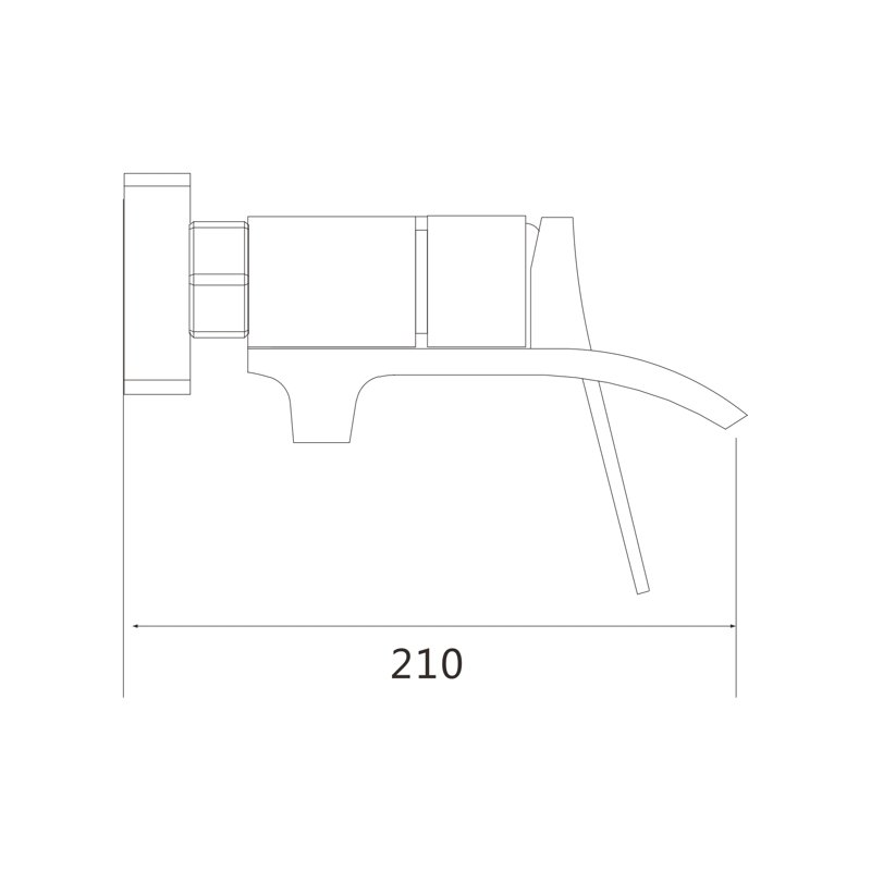 Смеситель для ванны Shevanik S4002G, золотой сатин