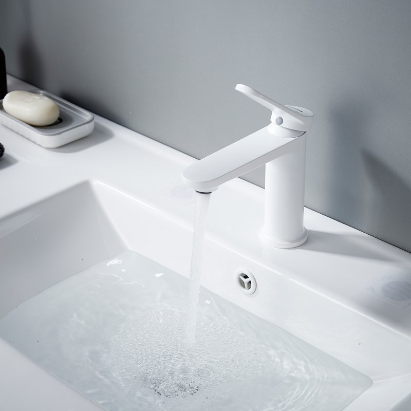 Смеситель для раковины Shevanik S4301C, белый