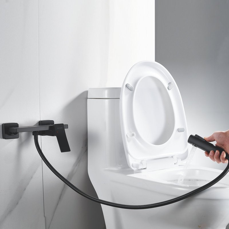 Гигиенический душ со смесителем Shevanik S137Q, бронза