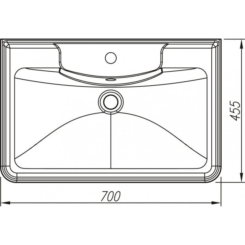 Раковина Style Line  Атлантика 70