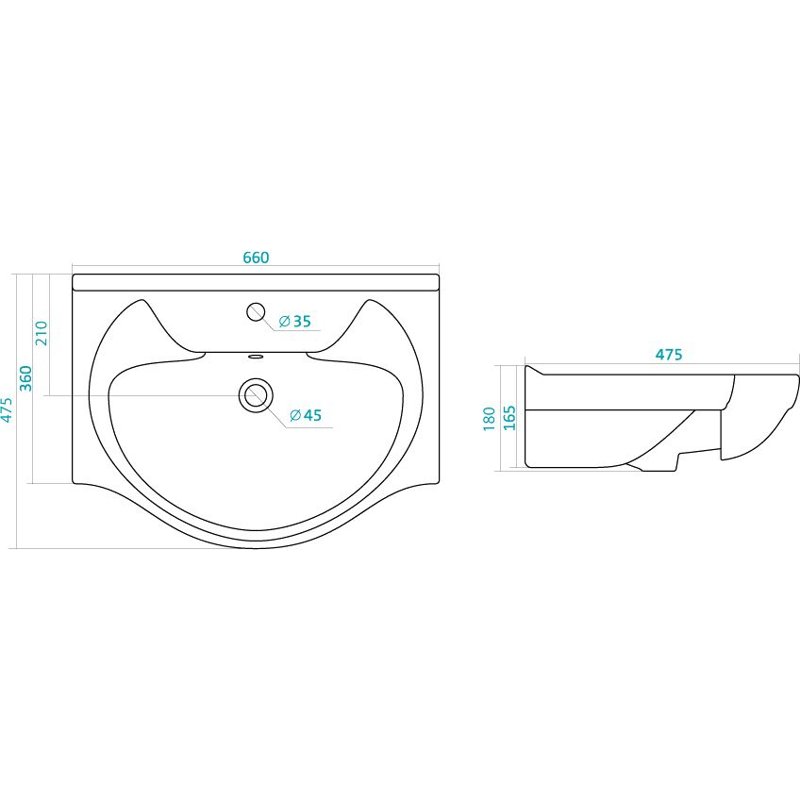 Раковина Style Line Байкал 65