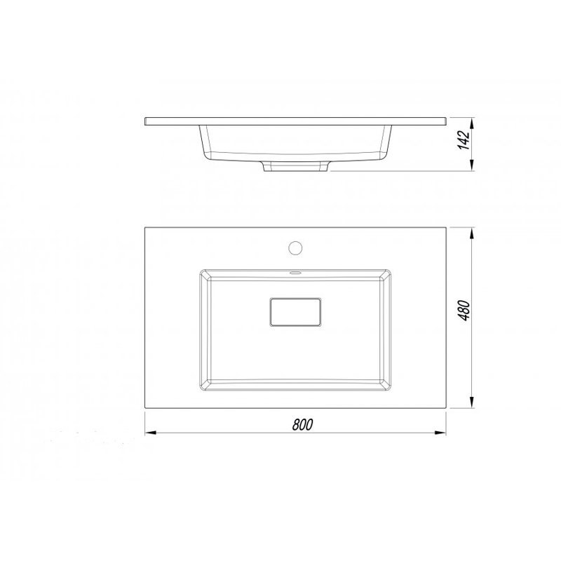 Умывальник LINE 800*480