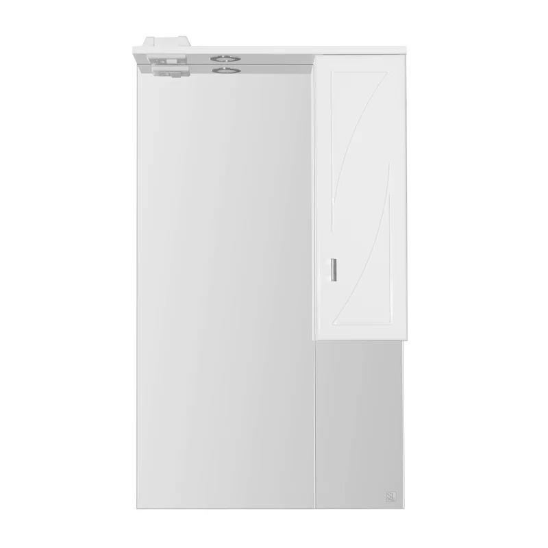 Зеркало со шкафом Style Line Лана 60 СС-00002254 с подсветкой Белое