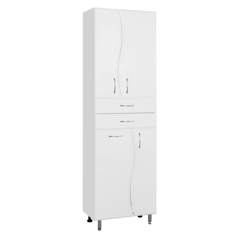 Шкаф пенал Style Line Волна 60 ЛС-000010047 Белый