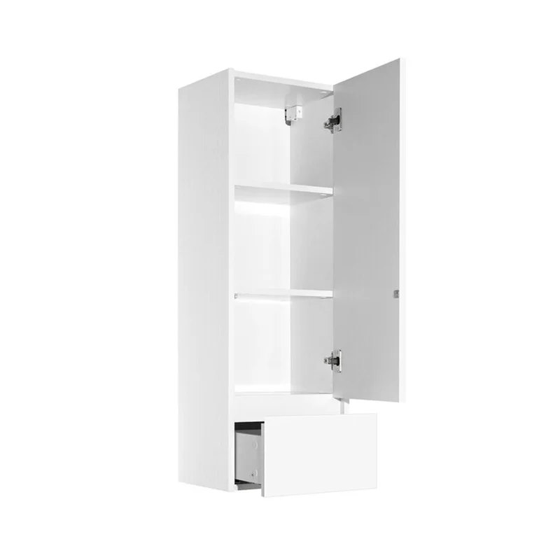 Шкаф пенал Style Line 36 Plus ЛС-00000672 подвесной Белая Осина Белый лакобель