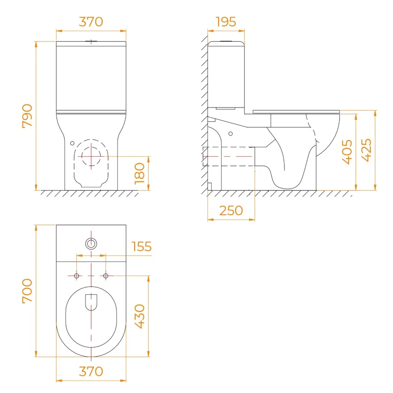 Унитаз моноблок RGW SW-05 67420105-01 с сиденьем Микролифт