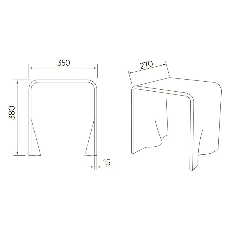 Стул для душа Veconi ST-AC-1TС, 350*270*380, разноцветный