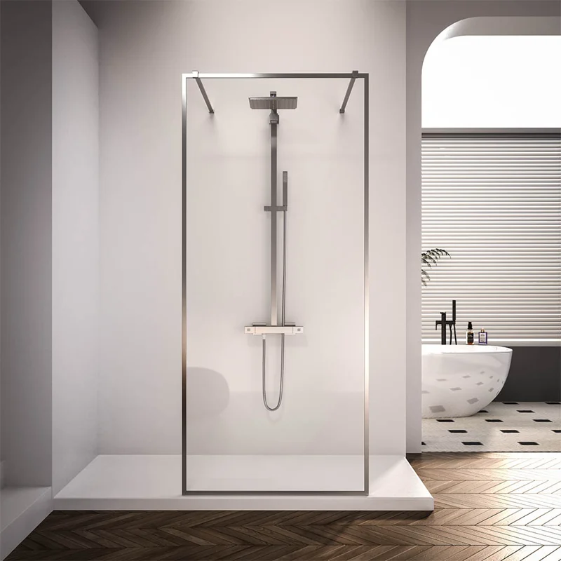 Душевая перегородка Veconi Korato KR-90, 1000x2000, хром, прозрачное стекло Душевая перегородка Veconi Korato KR-90, 1000x2000, хром, прозрачное стекло