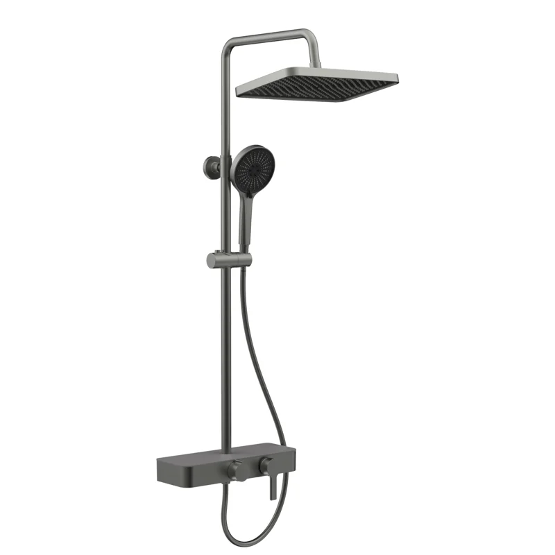 Душевая стойка Veconi FOSSA, графит брашинг FO-210-GR-C4