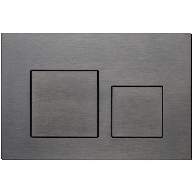 Кнопка смыва Veconi FLUSH V4, FLV4-GM, 240х162х10, пластик, оружейная сталь Кнопка смыва Veconi FLUSH V4, FLV4-GM, 240х162х10, пластик, оружейная сталь