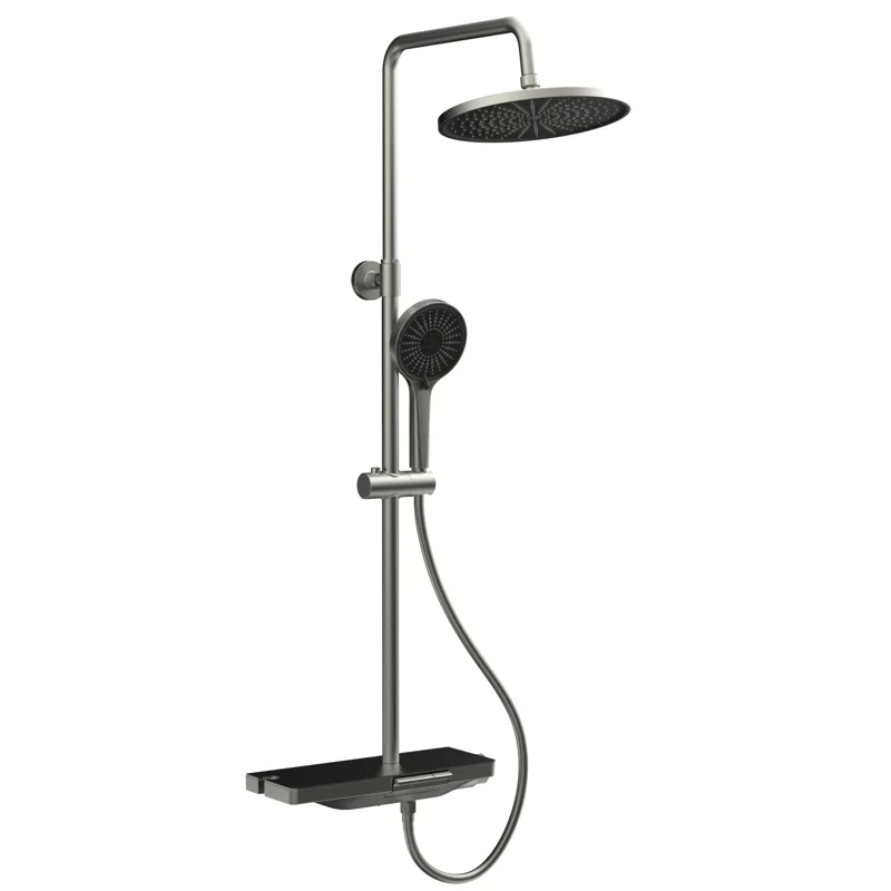 Душевая стойка Veconi ENNA, графит брашинг EN-200-GR-C4