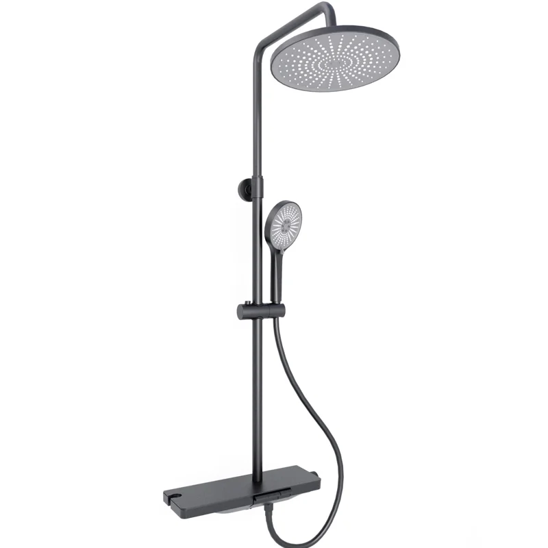 Душевая стойка Veconi ENNA, чёрный матовый EN-200-B-C4